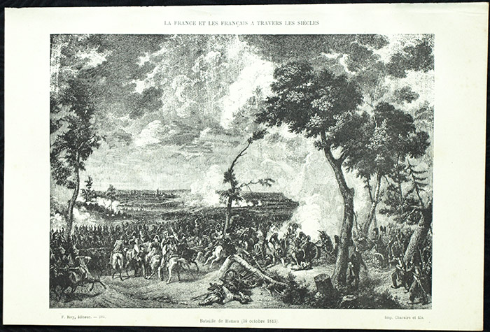 Bataille de Hanau  Karl Philipp von Wrede NapolÃ©on 1813 - Gravure XIXÃ¨me